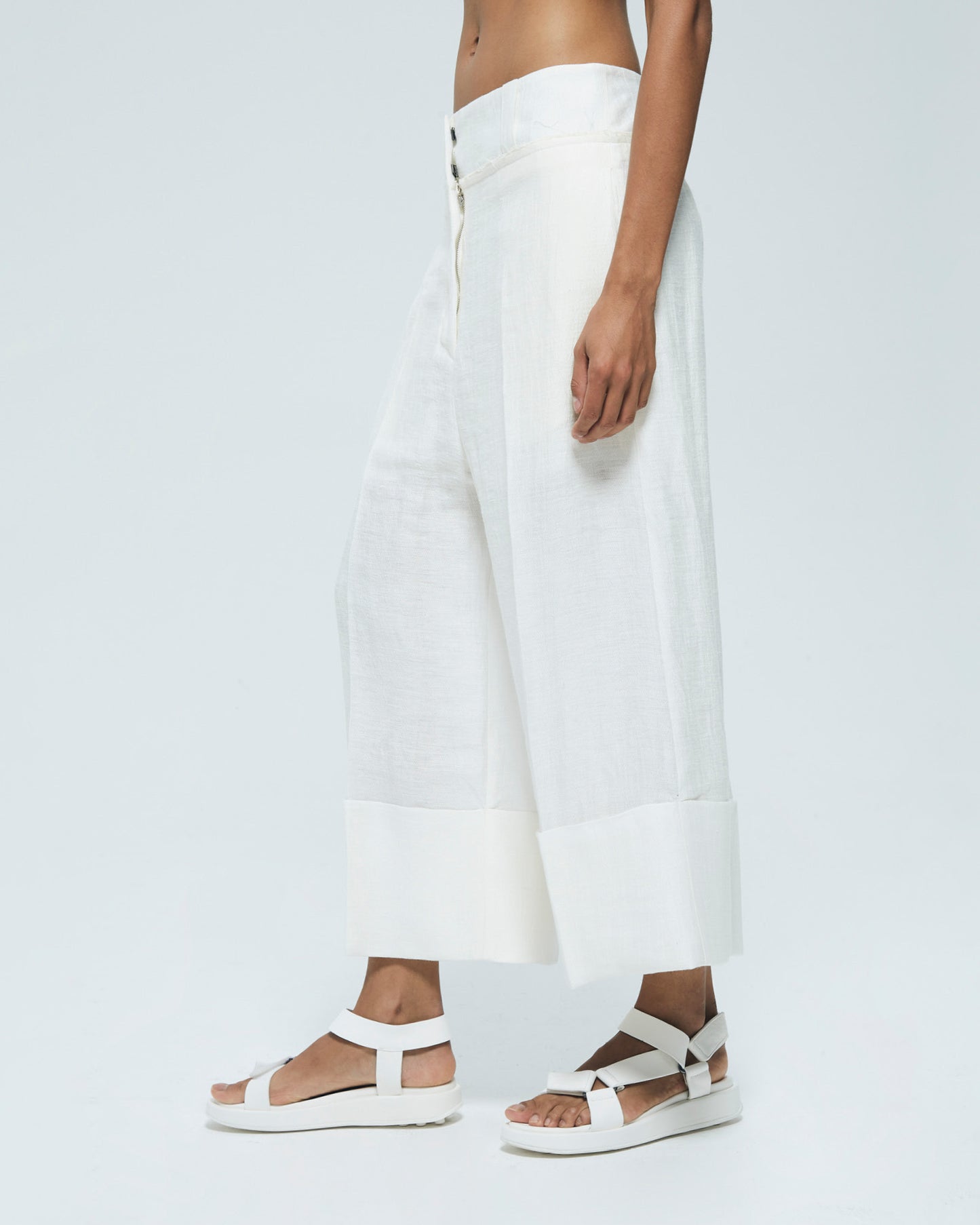MALLONI TECHNICAL LINEN TROUSERS