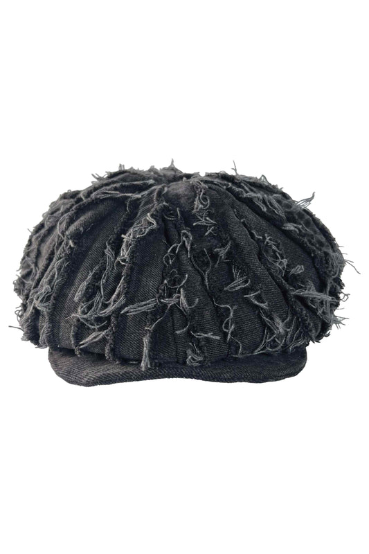 MURAKAMI BAKER BOY BLACK DENIM HAT