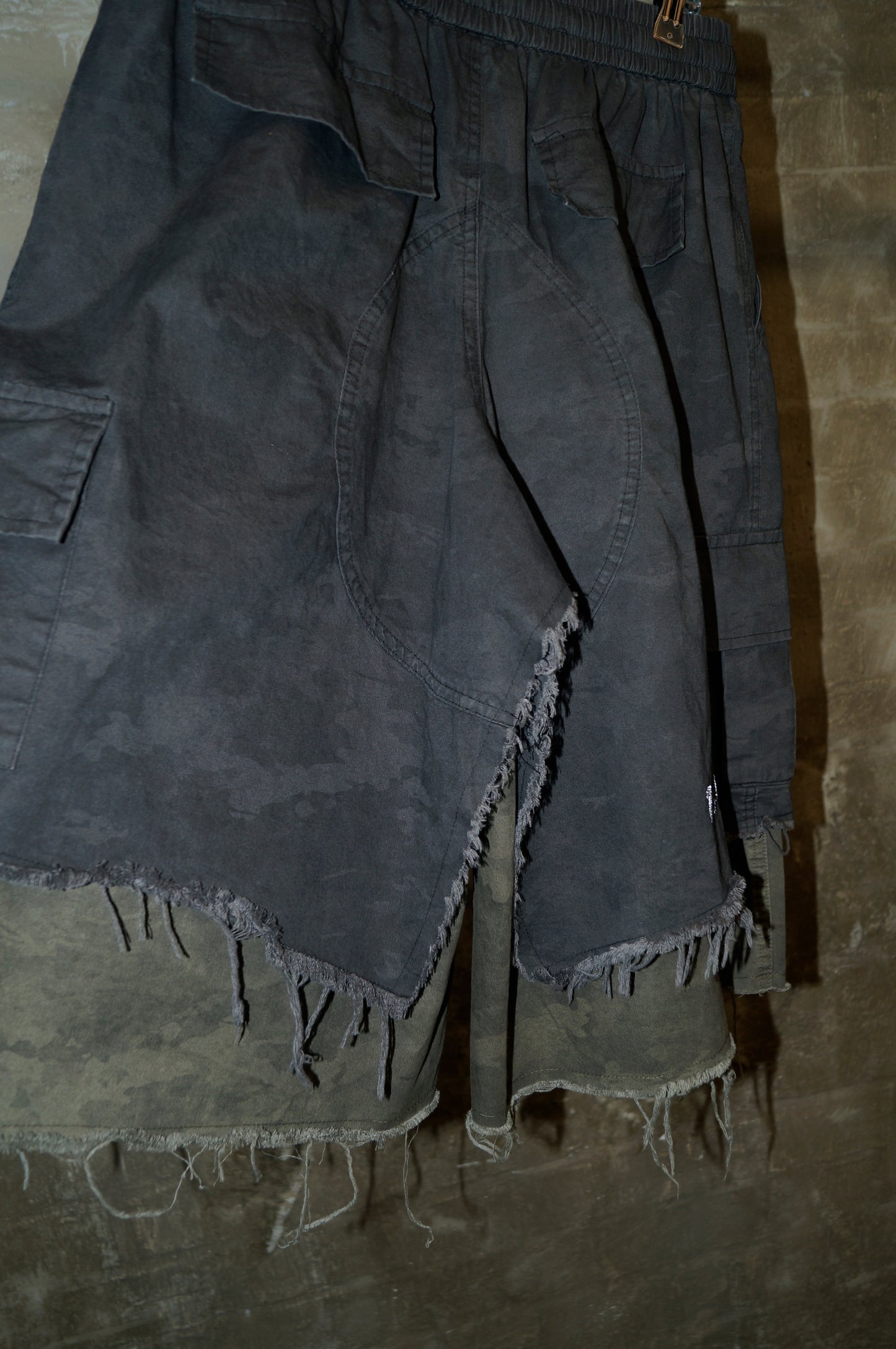 LAYERED DISTRESSED SHORTS
