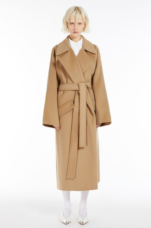 SPORTMAX CASHMERE-BLEND ROBE COAT