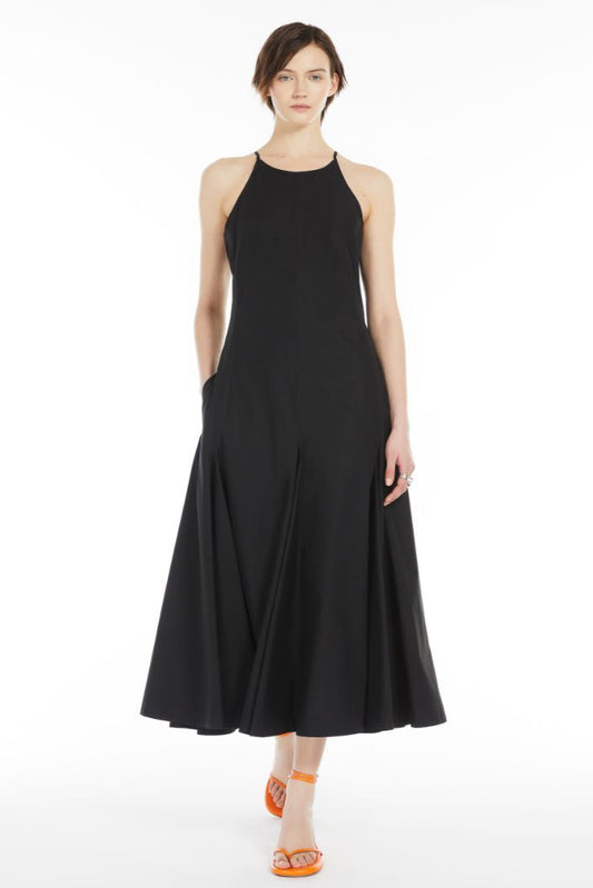 SPORTMAX LONG POPLIN DRESS