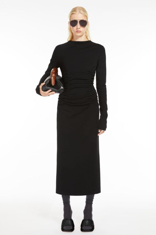 SPORTMAX GATHERED JERSEY DRESS