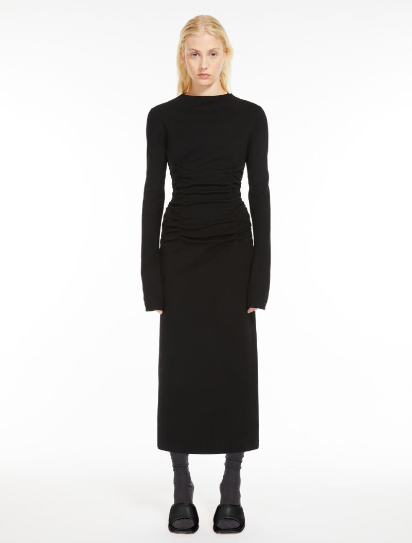 SPORTMAX GATHERED JERSEY DRESS