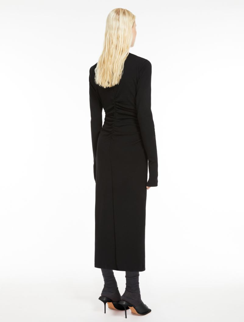 SPORTMAX GATHERED JERSEY DRESS