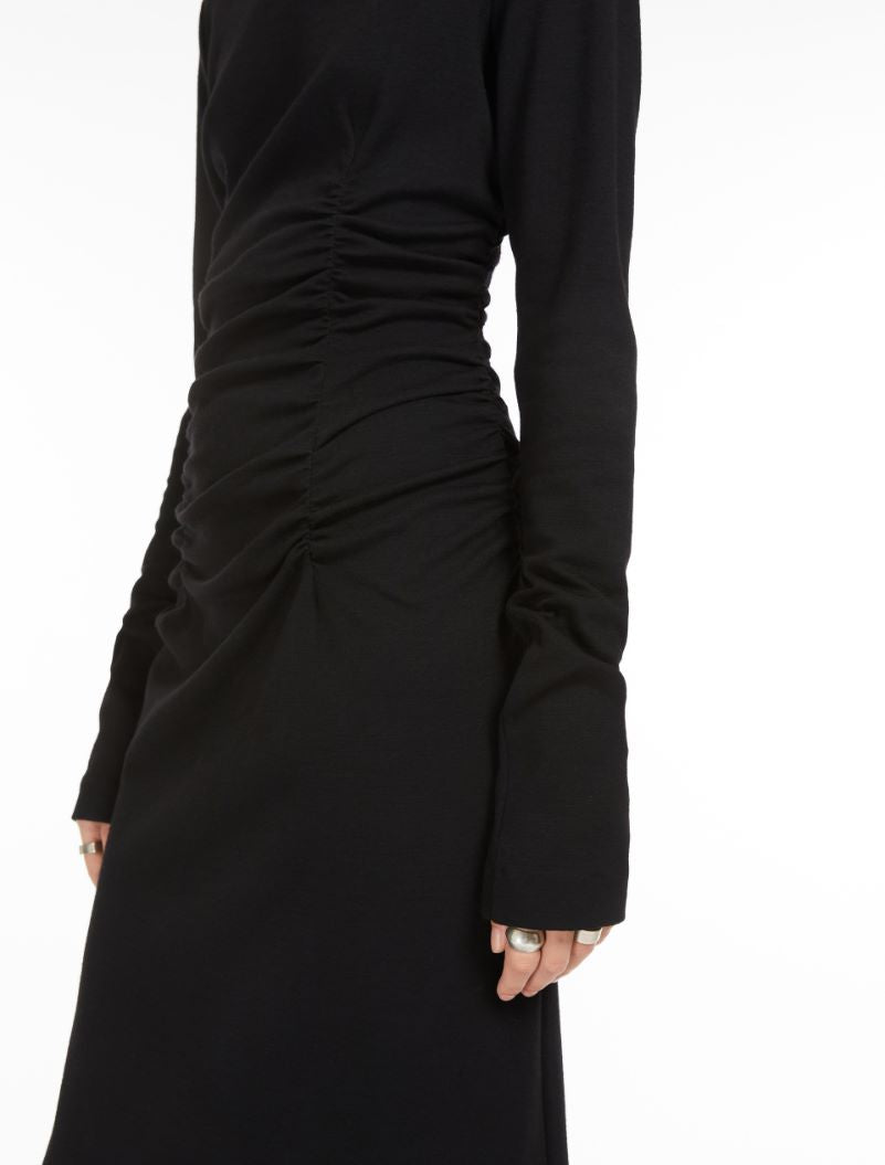 SPORTMAX GATHERED JERSEY DRESS