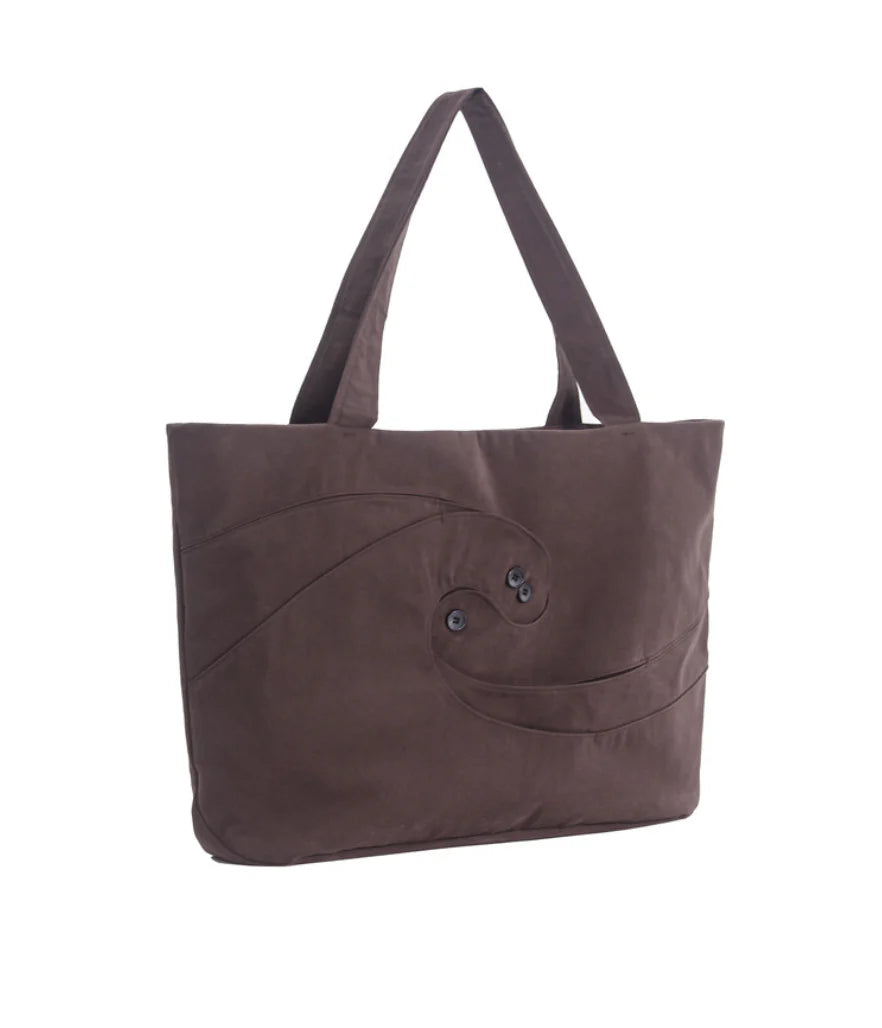 SPIRAL TOTE BAG SPARROW BROWN