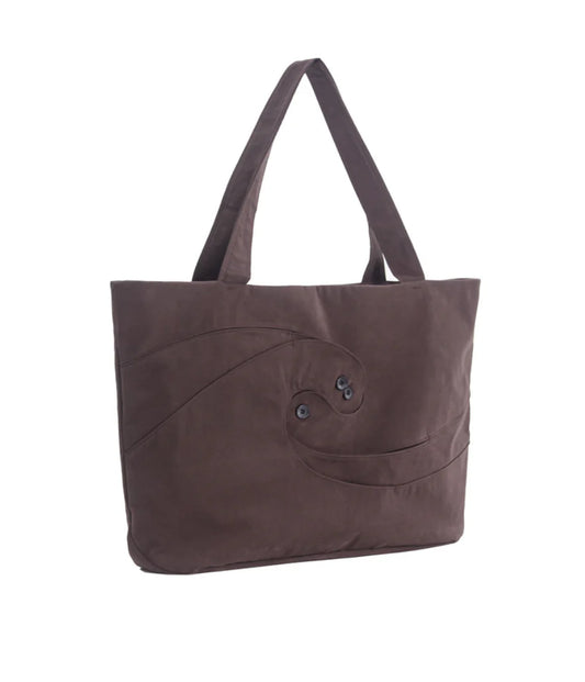 SPIRAL TOTE BAG SPARROW BROWN