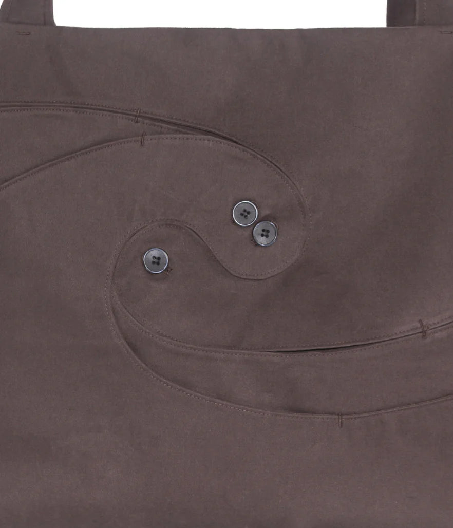 SPIRAL TOTE BAG SPARROW BROWN