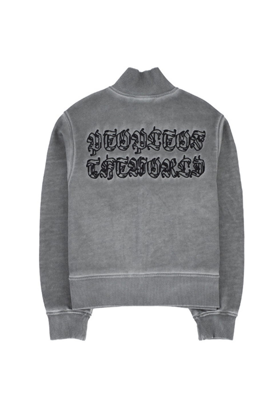 SIGNATURE LUNA GARMENT WASHING ZIP-UP CHARCOAL