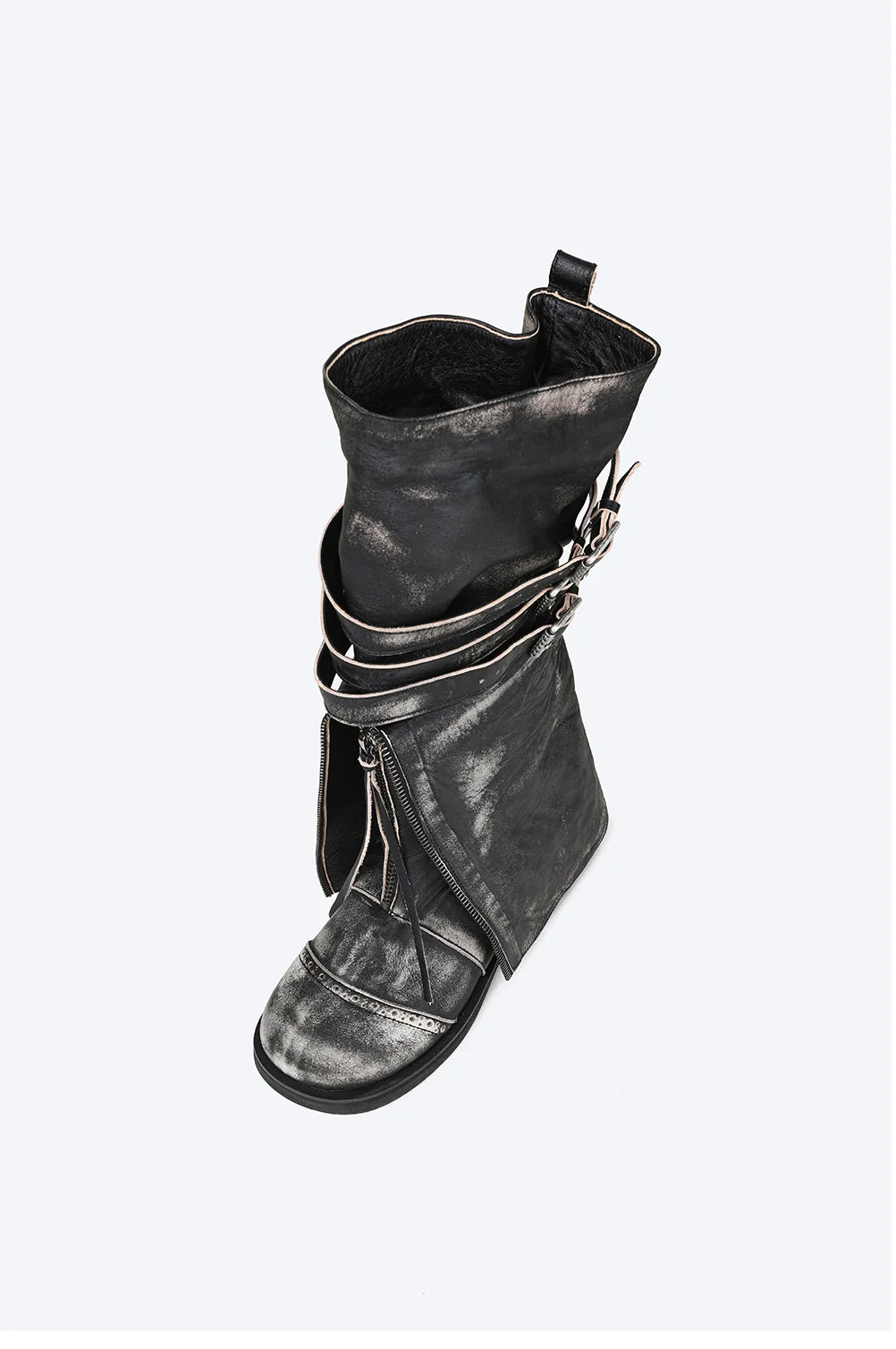 ROA FOLD BOOTS / BLACK BEIGE