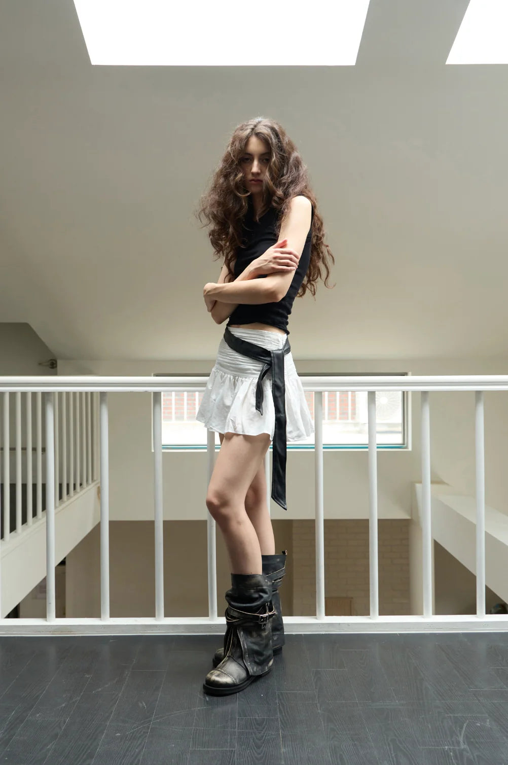 ROA FOLD BOOTS / BLACK BEIGE