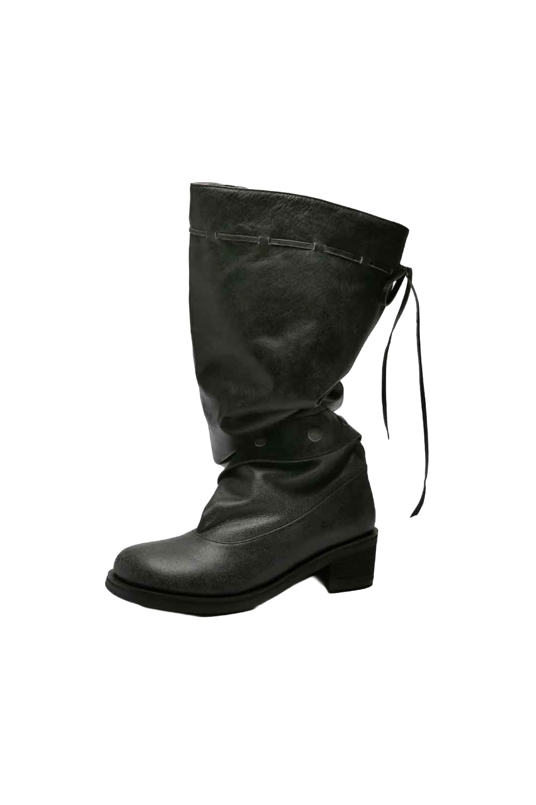HEIDI BUTTON BOOTS / GRAY