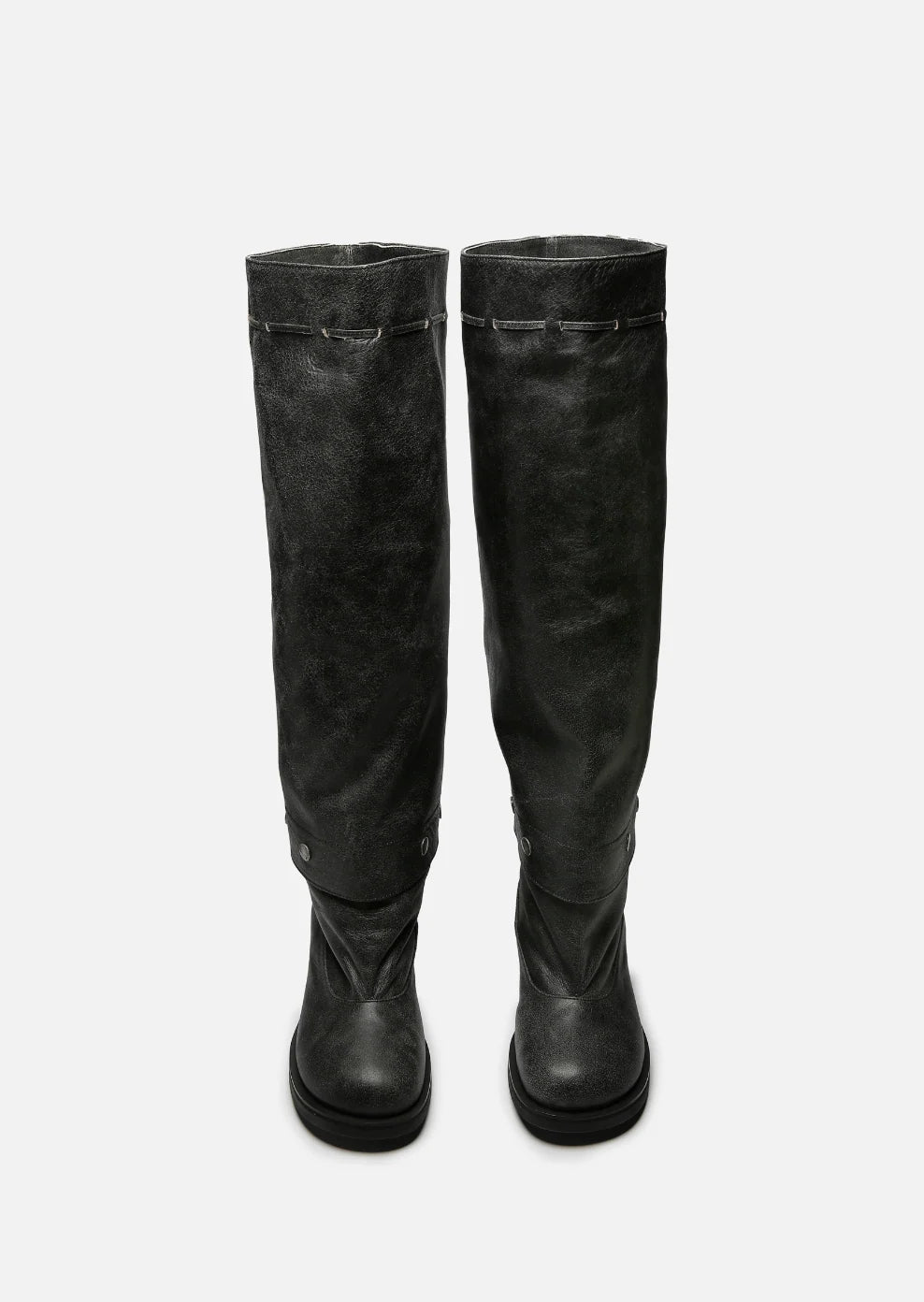HEIDI BUTTON BOOTS / GRAY