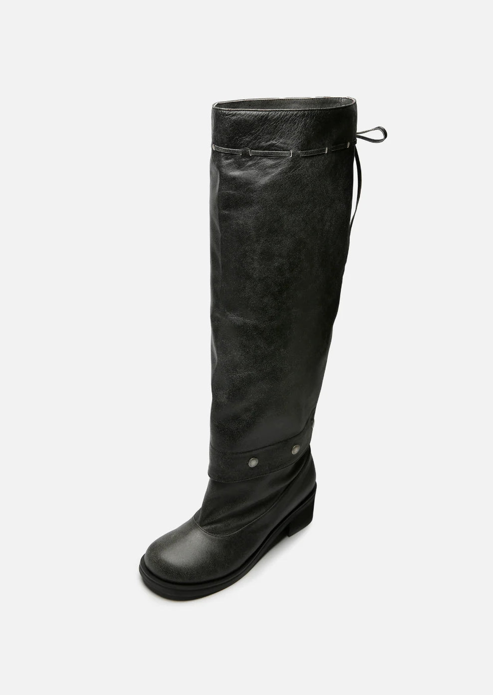 HEIDI BUTTON BOOTS / GRAY