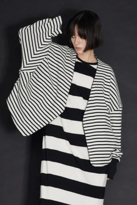 GDeL REVERSIBLE JERSEY CARDIGAN