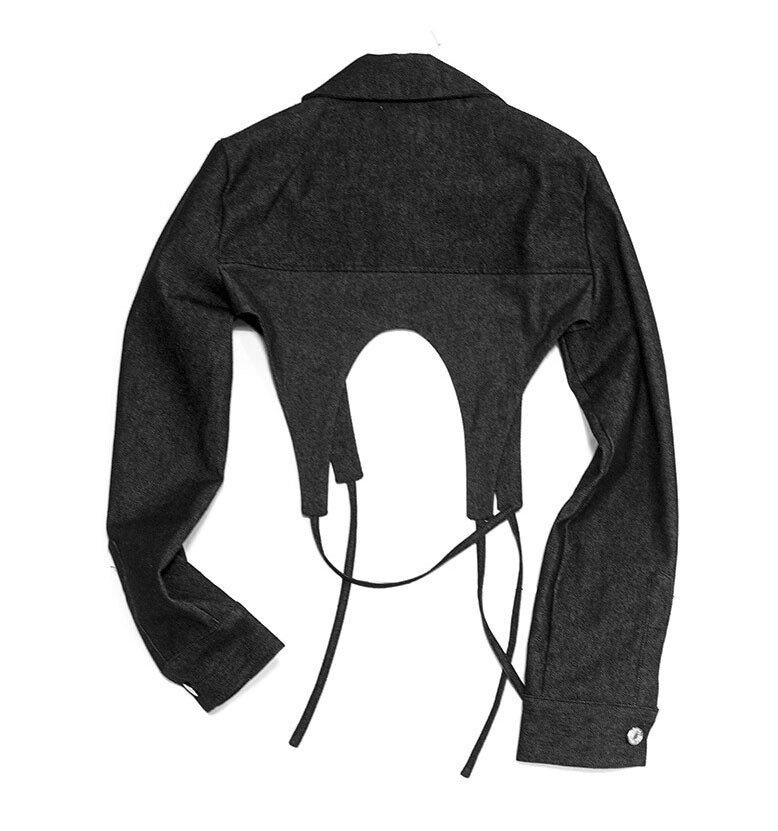 ARTSDEBASE DENIM CROP JACKET