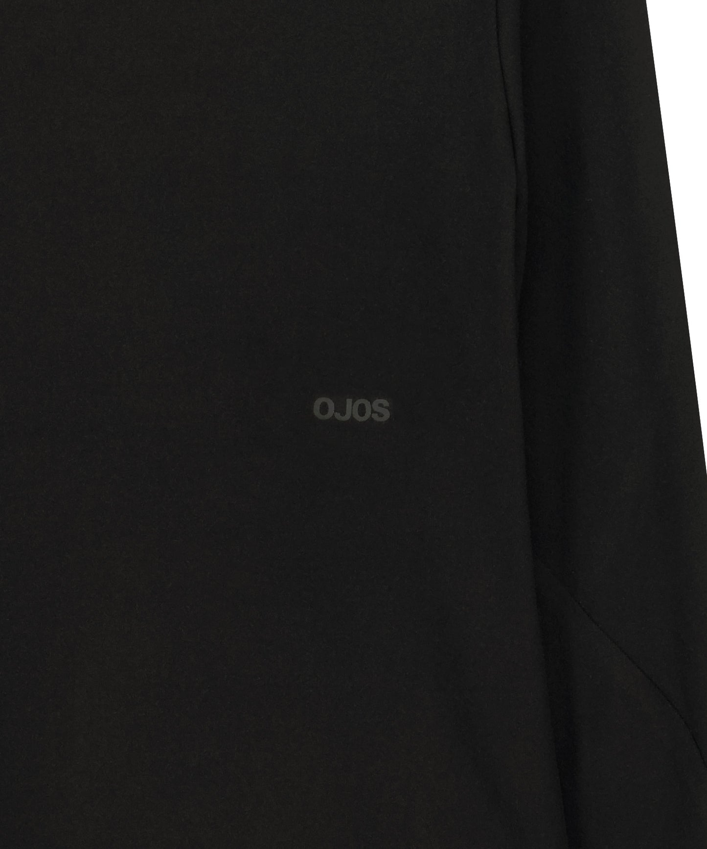 MOCK NECK TEE - BLACK