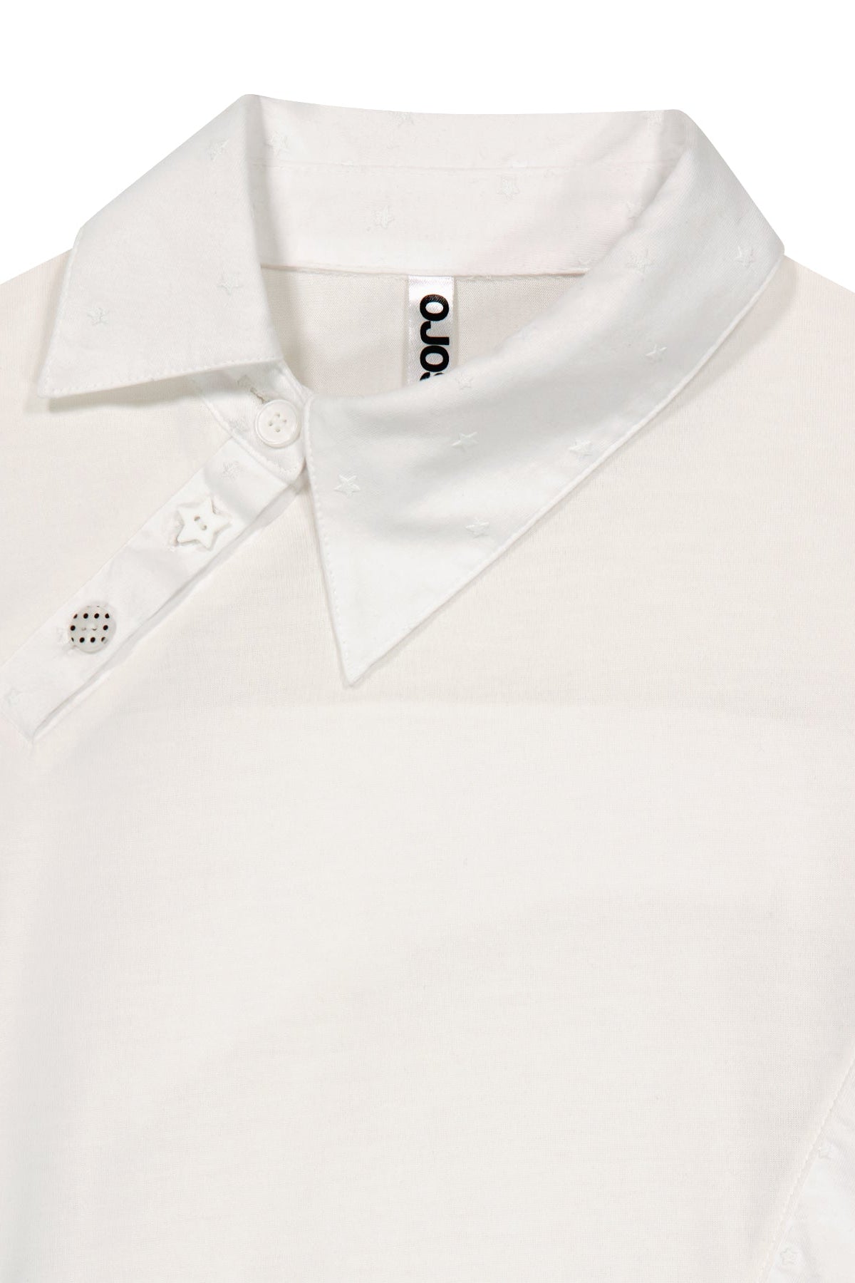 STARCUT JERSEY COLLAR TEE - OFF WHITE