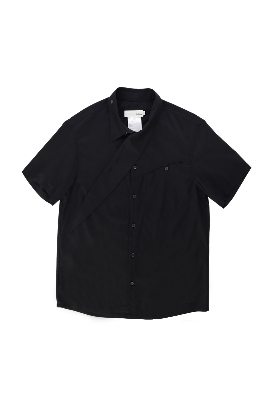 TAIL COLLAR SHIRT_VER BALANCE(BLACK)