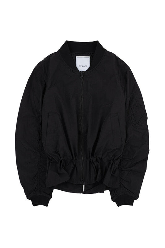 AIR SHIRRING JUMPER BLACK