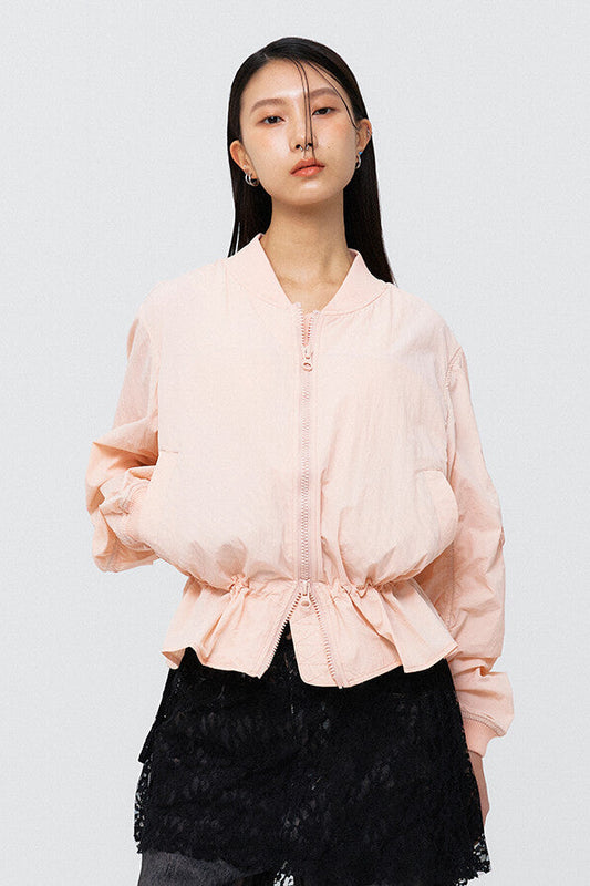 PEOPLE OF THE WORLD AIR SHIRRING JUMPER SALMON