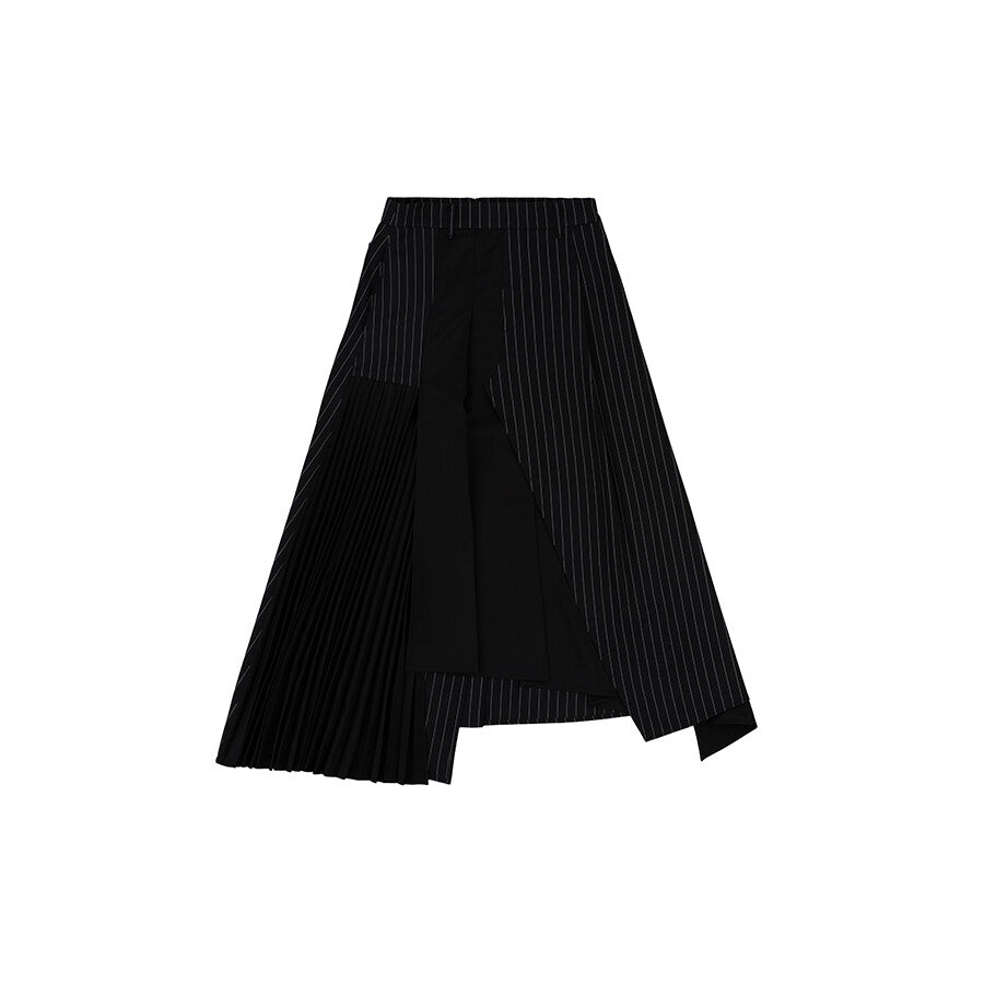 PEOPLE OF THE WORLD STRIPE UNBALANCED A-LINE SKIRT