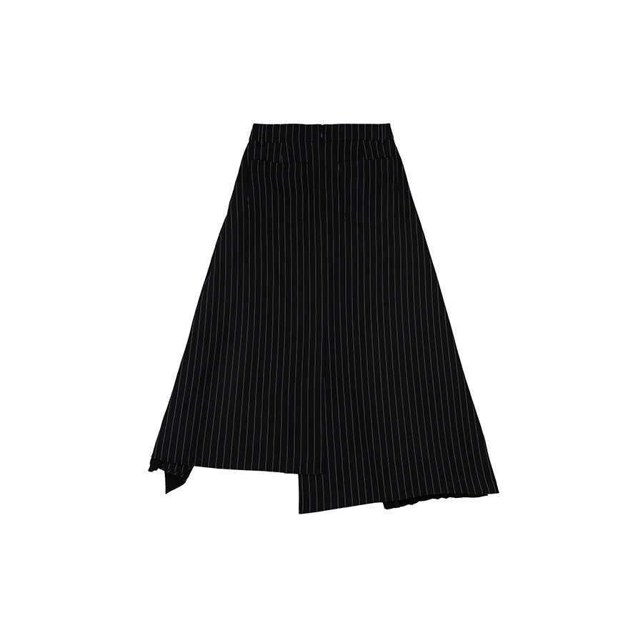 PEOPLE OF THE WORLD STRIPE UNBALANCED A-LINE SKIRT