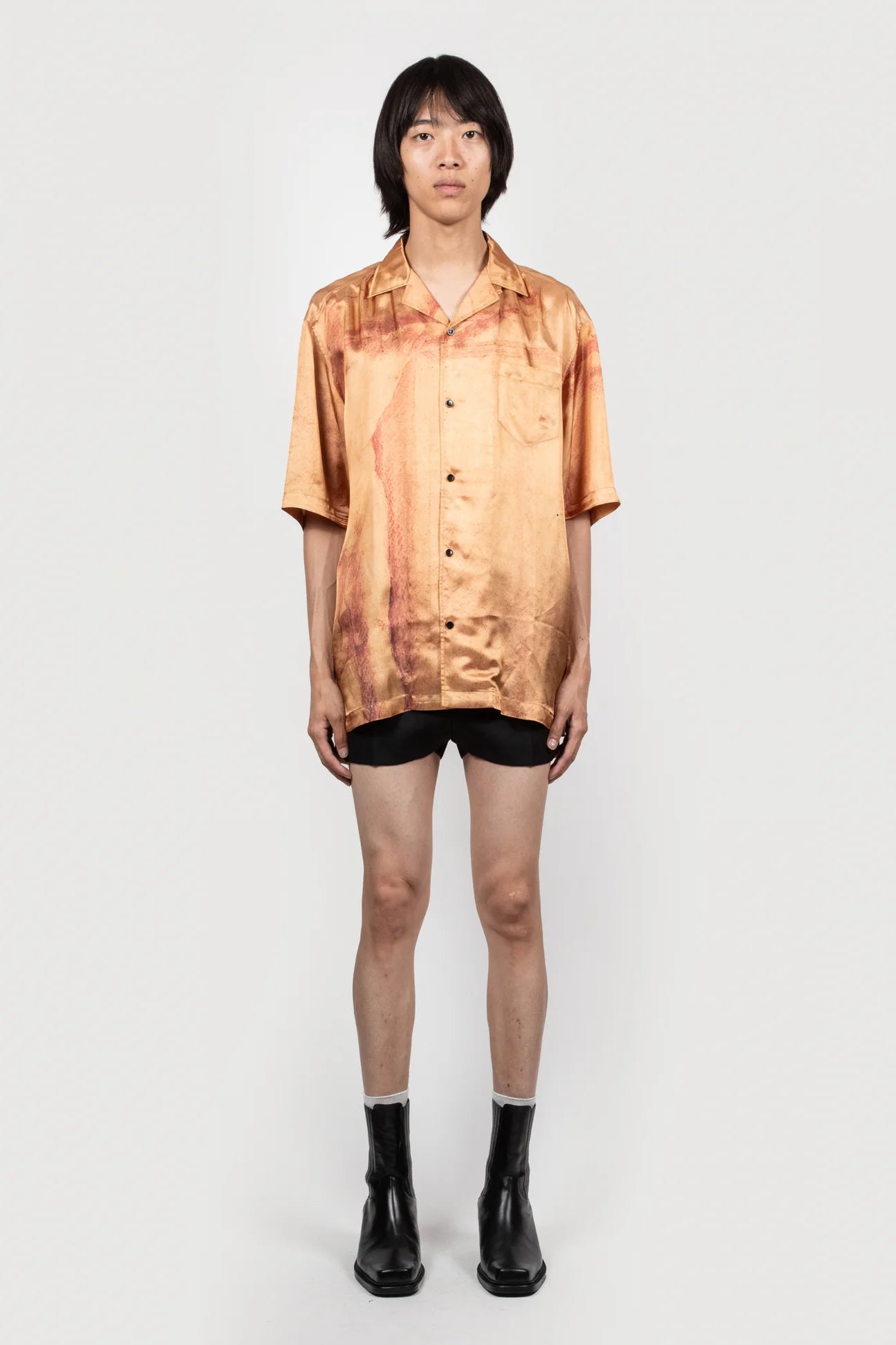 EGONLAB BOWLING SHIRT SAFRAN