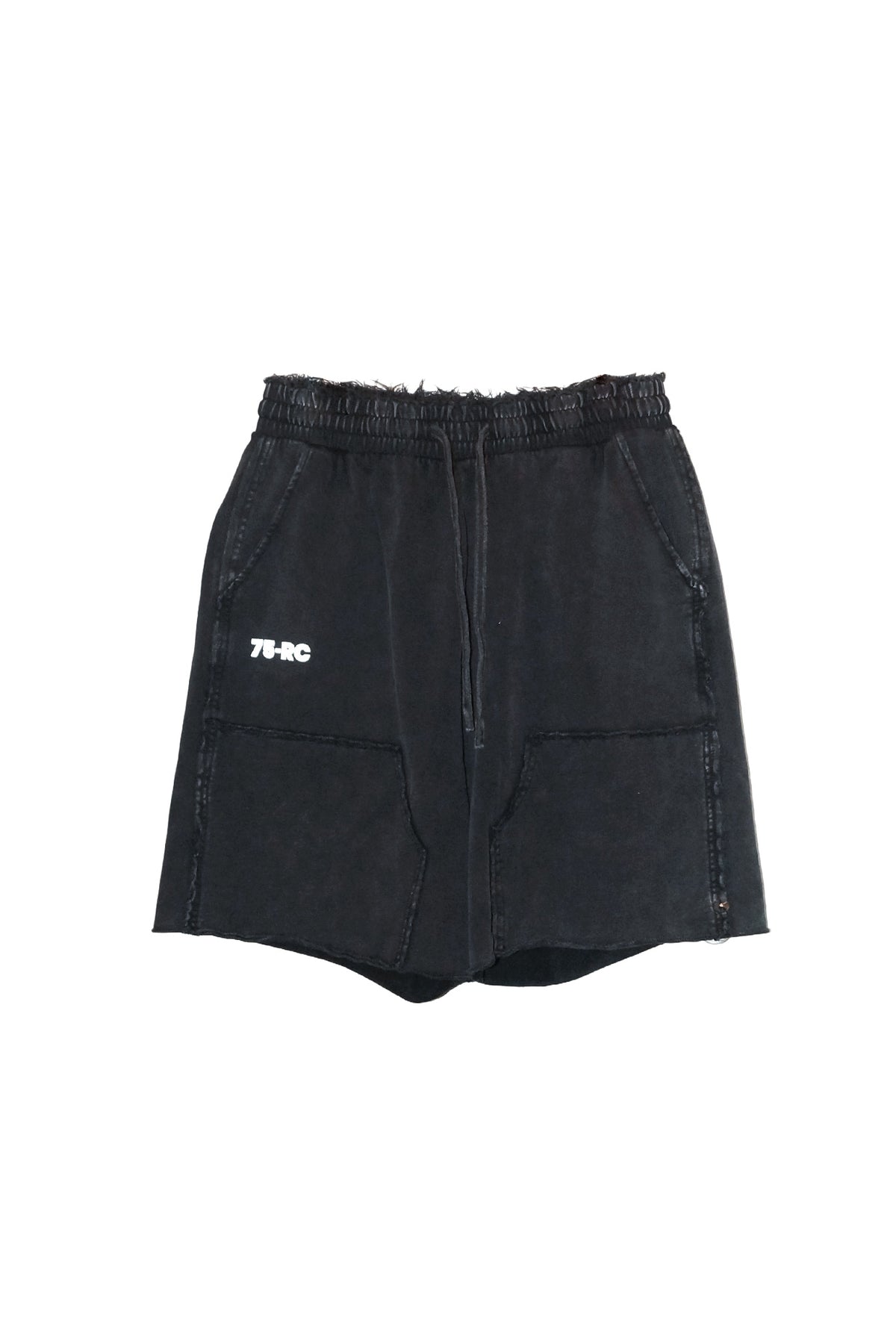 WASH-OUT PIGMENT RAW CUT SHORTS