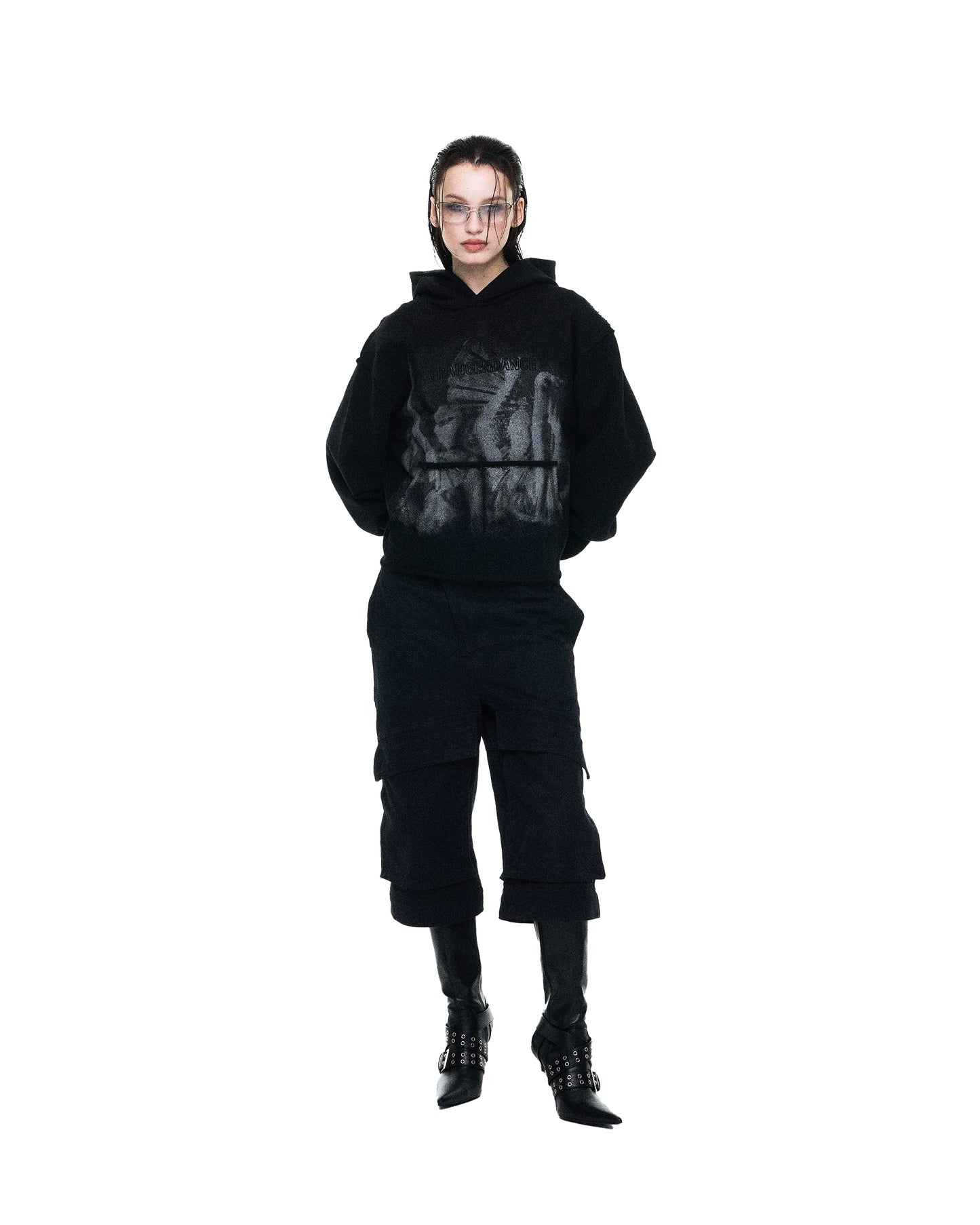 TCD-RAVE CROP HOODIE