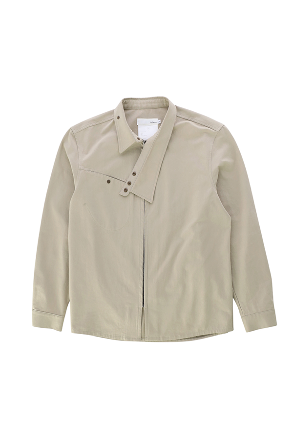 WIND COLLAR ZIP SHIRTS_VER BALANCE(SAND BEIGE)