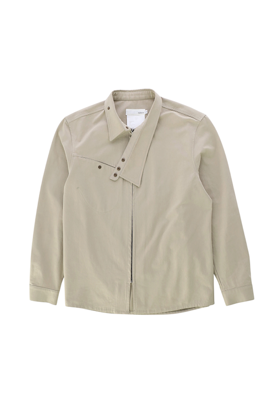 WIND COLLAR ZIP SHIRTS_VER BALANCE(SAND BEIGE)
